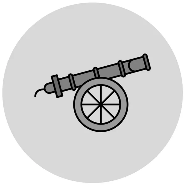 Cannon Icon Vector Illustration — Stock Vector