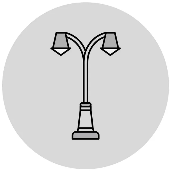 Значок Лампи Модному Стилі Ізольований Фон — стоковий вектор