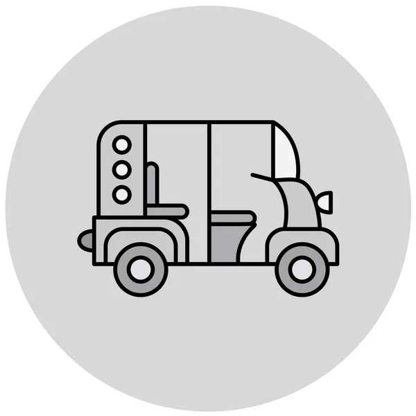 Vektorová Ilustrace Moderní Chybějící Ikony Kamionu — Stockový vektor