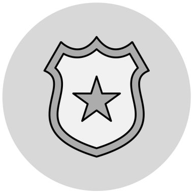 kalkan simgesi, vektör illüstrasyonu