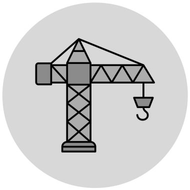 Vinç simgesi. vektör illüstrasyonu