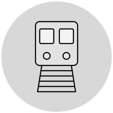 tren simgesi vektör illüstrasyonu