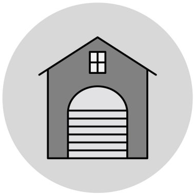 Modern ev simgesinin vektör illüstrasyonu