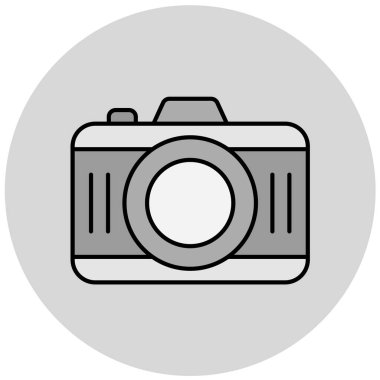 kamera simgesi vektör illüstrasyonu