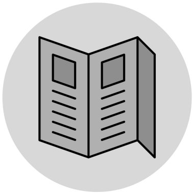 Kitap. Web simgesi basit illüstrasyon