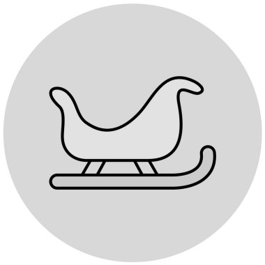 sallanan kızak vektör simgesi