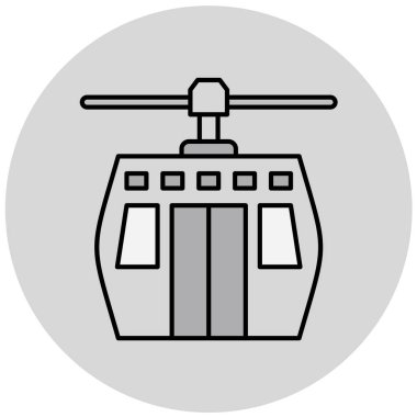 tren simgesi vektör illüstrasyonu