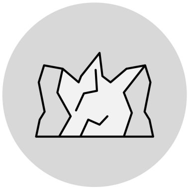 Moda tarzında izole edilmiş kurt simgesi