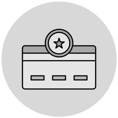 Kredi kartı vektör simgesi