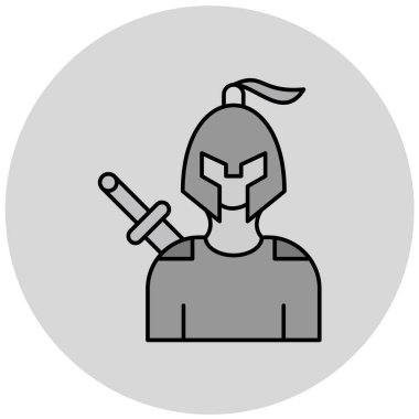 Bir itfaiyeci simgesinin vektör çizimi