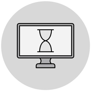 Bilgisayar. Web simgesi basit tasarım