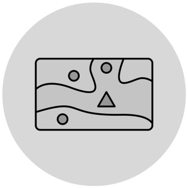 Vadinin haritasının vektör çizimi