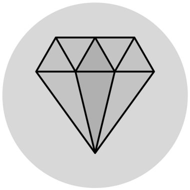 Elmas simgesi vektör illüstrasyonu