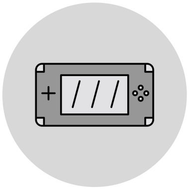 oyun konsolu simgesi. vektör illüstrasyonu