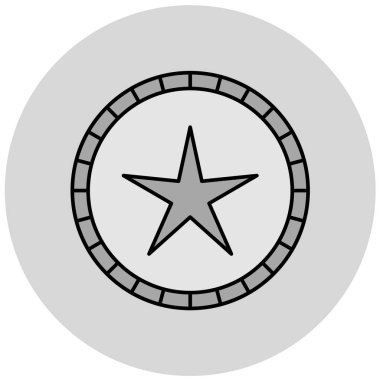 Yıldız. Web simgesi basit illüstrasyon