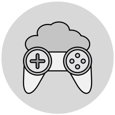 joystick simgesinin vektör çizimi