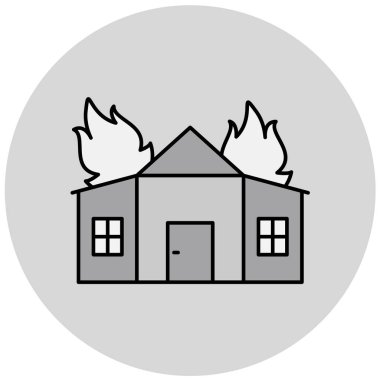 Moda Biçiminde Ateş Simgesi Ayrı Arkaplan