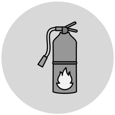 Yangın söndürme ikonu. vektör illüstrasyonu