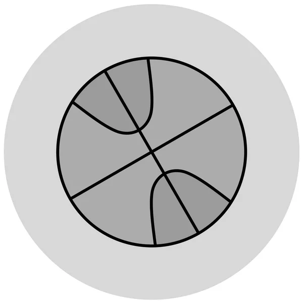 Баскетбольна Ікона Модному Стилі Ізольований Фон — стоковий вектор