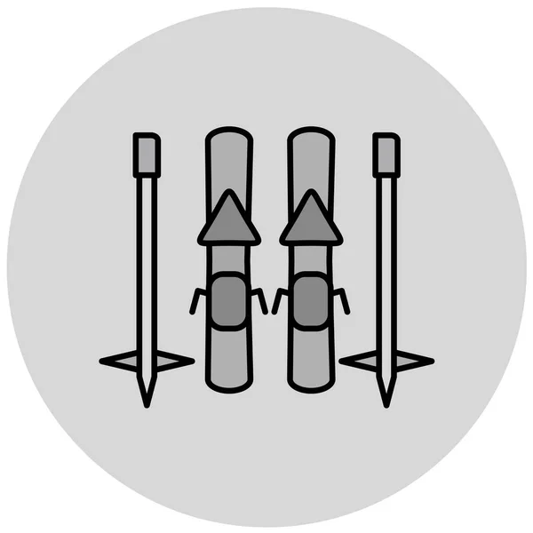 Svart Linje Golf Ikon Vektor Illustration Enkel Piktogram — Stock vektor