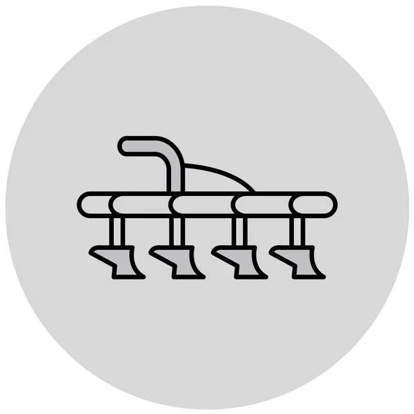 椅子の1本の線のアイコンのベクトル図 — ストックベクタ