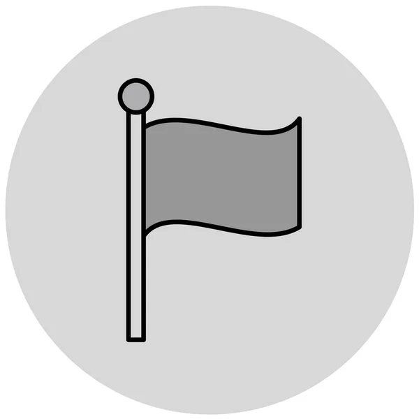Icono Bandera Ilustración Vectorial — Vector de stock