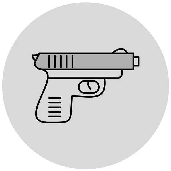 Ilustración Vectorial Icono Arma — Vector de stock