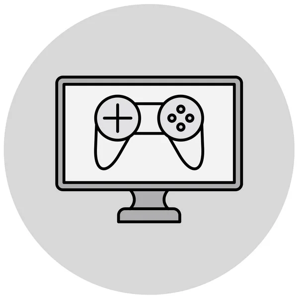 Video Oyunu Basit Tasarım — Stok Vektör