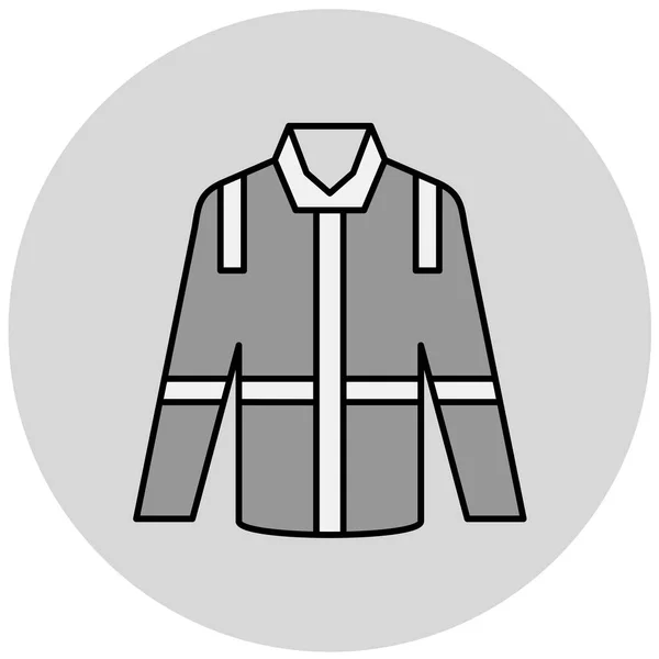 Chaqueta Icono Vector Ilustración — Archivo Imágenes Vectoriales