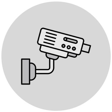 Kamera modern simgesinin vektör illüstrasyonu