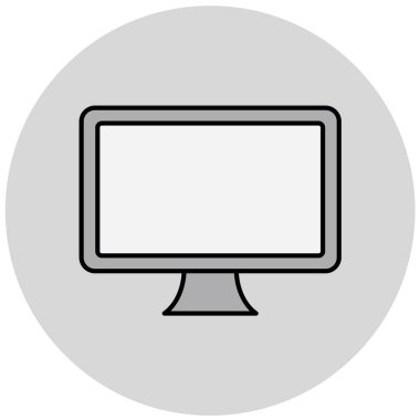 bilgisayar izleme simgesi, vektör illüstrasyonu