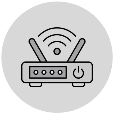 Yönlendirici. Web simgesi basit illüstrasyon