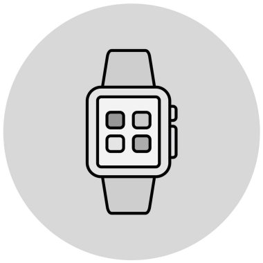 smartwatch vektör simgesi modern basit tasarım