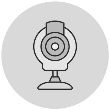 Web kamerası. Web simgesi basit illüstrasyon