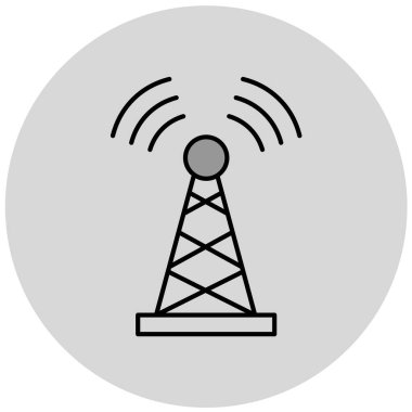 anten simgesi vektör illüstrasyonu