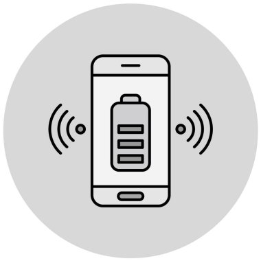 Akıllı telefon modern simgesinin vektör çizimi