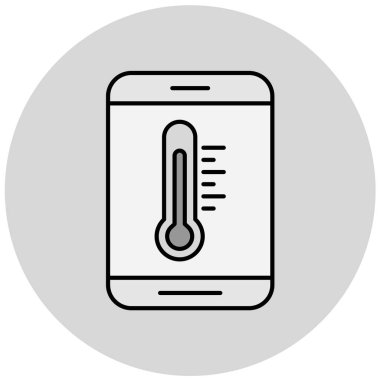 cep telefonu simgesi, web simgesi basit illüstrasyon