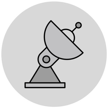 Uydu anteni. Basit resimleme
