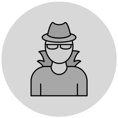 Adam vektör simgesi. kullanıcı arayüzü arkaplanından modern, basit düz işaret çizimi.