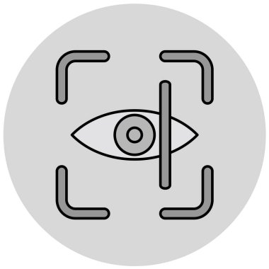 Göz simgesi, vektör illüstrasyonu