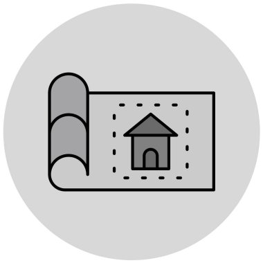 Basit bir simgenin vektör illüstrasyonu