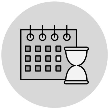 Takvim simgesi, vektör çizimi