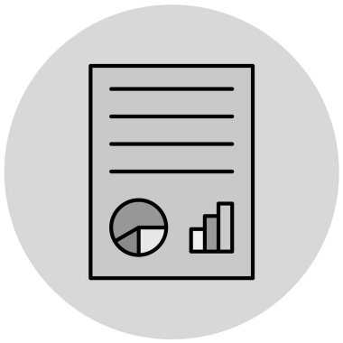 Belge. Web simgesi basit illüstrasyon