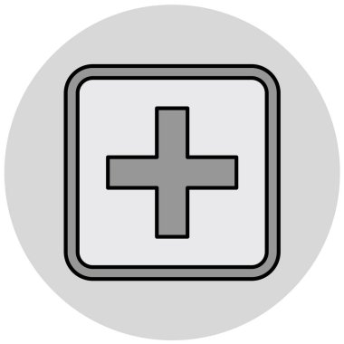 Hastane Simgesi Vektör İllüstrasyonu