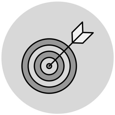 hedef simge vektör illüstrasyonu