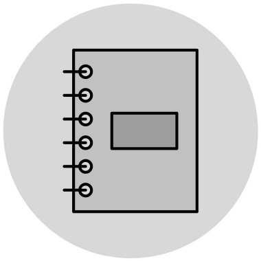 Kitap. Web simgesi basit illüstrasyon