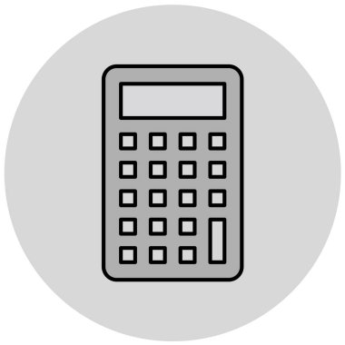 hesap makinesi simgesi, vektör illüstrasyonu