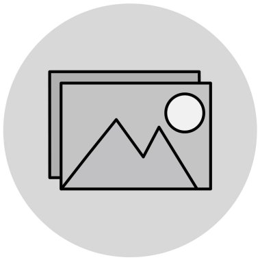 fotoğraf simgesi, vektör illüstrasyonu