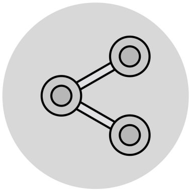Paylaş. Web simgesi basit illüstrasyon