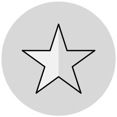 yıldız simgesi, vektör çizimi